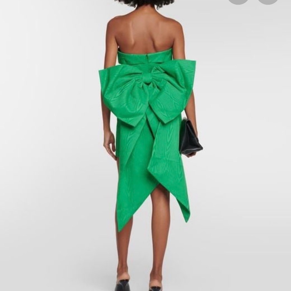 Rebecca Vallance Green Bow Back Dress